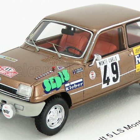 SPARK-MODEL 1/43 RENAULT | R5 LS N 49 RALLY MONTECARLO 1975 A.FOLLIN - P.BERTRAND | BROWN