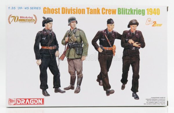 DRAGON ARMOR 1/35 FIGURES | SOLDATI - SOLDIERS MILITARY TANK CREW GHOST DIVISION 1940 | /