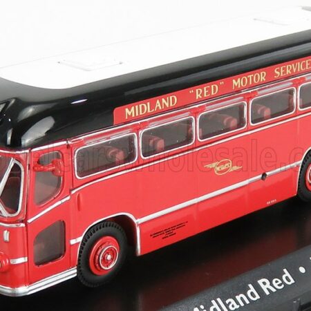 EDICOLA 1/72 MIDLAND | BMMO CM5T AUTOBUS MOTORWAY COACH MIDLAND RED 1960 | RED BLACK WHITE