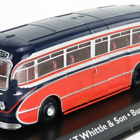 EDICOLA 1/72 LEYLAND | TIGER CUB AUTOBUS BURLINGHAM SEAGULL COACH JT WHITTLE & SON 1951 | RED BLACK