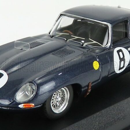 BEST-MODEL 1/43 JAGUAR | E-TYPE COUPE 3.8L S6 TEAM M.CHARLES N 8 24h LE MANS 1962 M.CHARLES - J.COUNDLEY | BLUE