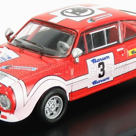 ABREX 1/43 SKODA | 200RS (night version) N 3 RALLY BARUM 1974 J.SEDIVY - J.JANECEK | RED WHITE