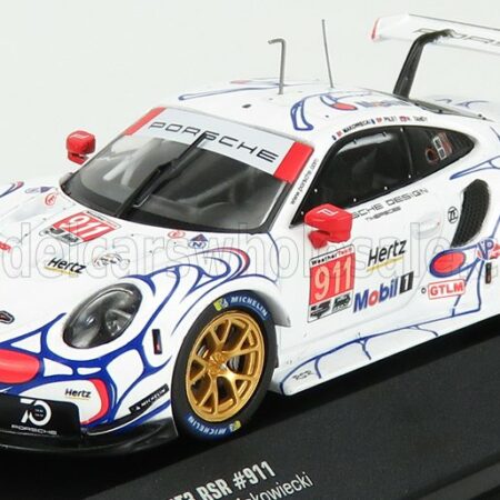 IXO-MODELS 1/43 PORSCHE | 911 991 RSR TEAM PORSCHE GT N 911 WINNER GTLM CLASS PETIT LE MANS ROAD ATLANTA 2018 P.PILET - N.TANDY - F.MAKOWIECKI | WHITE