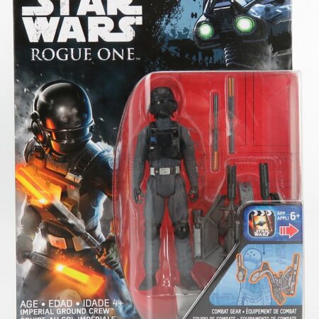 TOMICA 1/18 STAR WARS | ROGUE ONE IMPERIAL GROUND CREW FIGURE CM. 9.5 | GREY BLACK