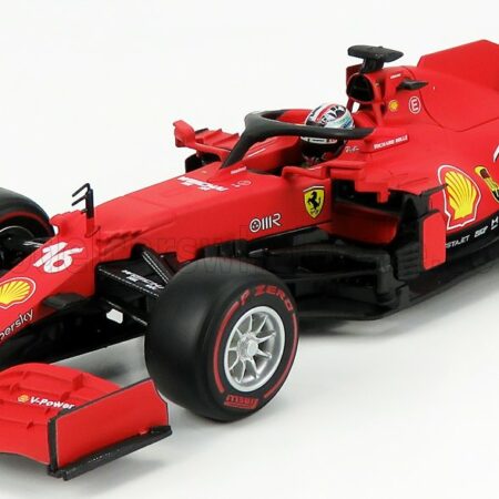 BURAGO 1/18 FERRARI | F1 SF21  TEAM SCUDERIA FERRARI MISSION WINNOW N 16 SEASON 2021 CHARLES LECLERC | MATT RED