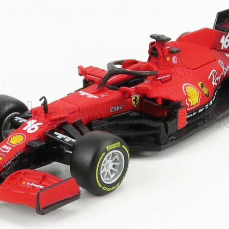 BURAGO 1/43 FERRARI | F1 SF21  TEAM SCUDERIA FERRARI MISSION WINNOW N 16 SEASON 2021 CHARLES LECLERC | RED