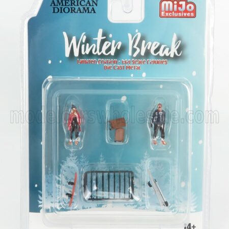 AMERICAN DIORAMA 1/64 FIGURES | SET 4X WINTER BREAK | VARIOUS