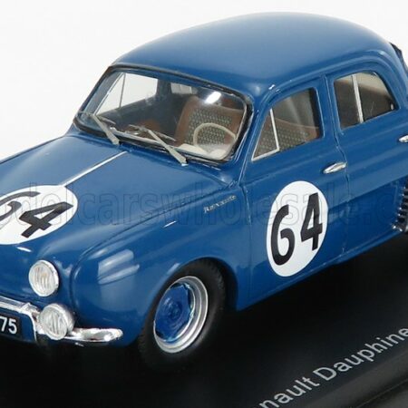 SPARK-MODEL 1/43 RENAULT | DAUPHINE TEAM RENAULT COMPANY N 64 12h SEBRING 1957 M.MICHY - M.FOULGOC | BLUETTE