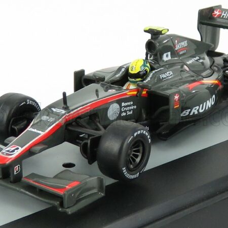 EDICOLA 1/43 HRT | F1  F110 COSWORTH N 21 BRAZILIAN GP 2010 BRUNO SENNA | GREY MET RED