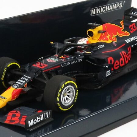 MINICHAMPS 1/43 RED BULL | F1  RB16 HONDA TEAM ASTON MARTIN N 33 WINNER ABU DHABI GP 2020 MAX VERSTAPPEN | MATT BLUE RED YELLOW