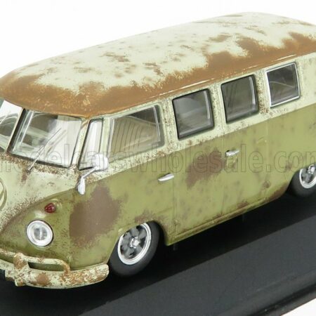 VANGUARDS 1/43 VOLKSWAGEN | T2 MINIBUS CAMPER RAT-LOOK 1961 | BROWN CREAM