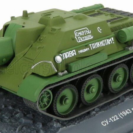 EDICOLA 1/43 TANK | SU-122 CY-122 CARRO ARMATO 1943 - DAMAGE BLISTER BOX | MILITARY GREEN