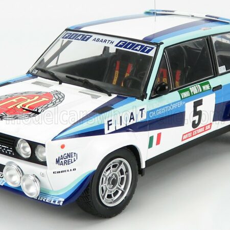 IXO-MODELS 1/18 FIAT | 131 ABARTH TEAM FIAT WORKS (night version) N 5 WINNER RALLY PORTUGAL 1980 W.ROHRL - C.GEISTDORFER | WHITE BLUE