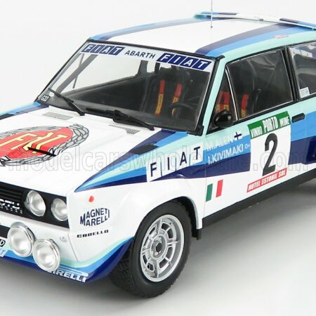 IXO-MODELS 1/18 FIAT | 131 ABARTH TEAM FIAT WORKS (night version) N 2 2nd RALLY PORTUGAL 1980 M.ALEN - I.KIVIMAKI | WHITE BLUE