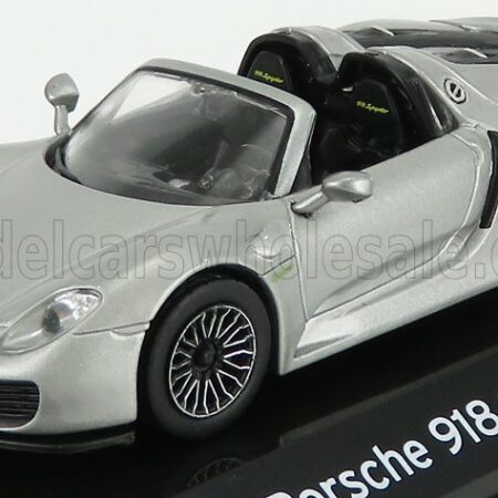 EDICOLA 1/43 PORSCHE | 918 SPYDER 2013 - CON VETRINA - WITH SHOWCASE | SILVER