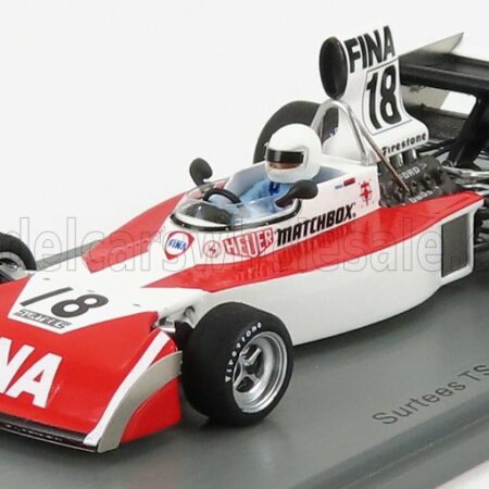 SPARK-MODEL 1/43 SURTEES | F1  TS16 N 18 USA GP 1974 J.DOLHEM | RED WHITE