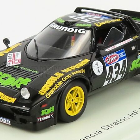 SPARK-MODEL 1/43 LANCIA | STRATOS HF N 434 RALLY TOUR DE FRANCE 1976 B.SABY - F.CONCONI | BLACK YELLOW