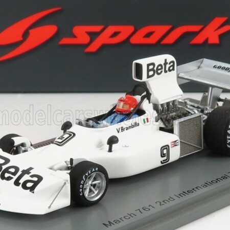 SPARK-MODEL 1/43 MARCH | F1  761 N 9 2nd INTERNATIONAL TROPHY 1976 V.BRAMBILLA | WHITE