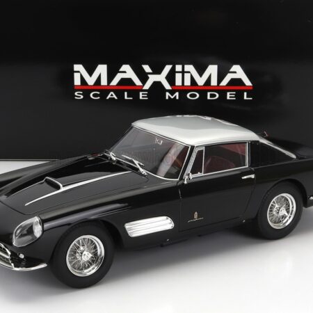 MAXIMA 1/18 FERRARI | 410 SUPERAMERICA III SERIES PININFARINA COUPE 1958 | BLACK SILVER