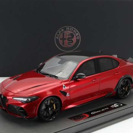 BBR-MODELS 1/18 ALFA ROMEO | GIULIA GTA 2020 - CON VETRINA - WITH SHOWCASE | ROSSO GTA - RED MET