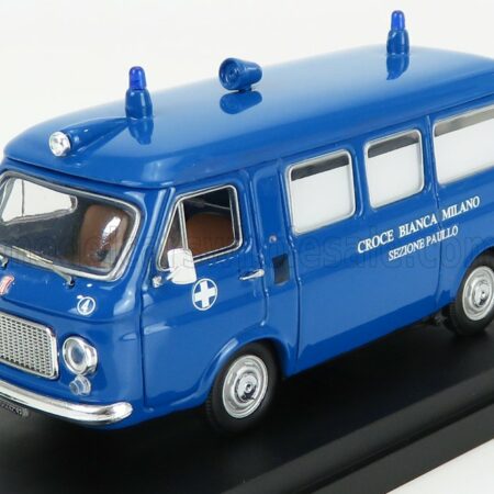 RIO-MODELS 1/43 FIAT | 238 AMBULANZA CROCE BIANCA MILANO SEZIONE PAULLO 1970 | BLUE