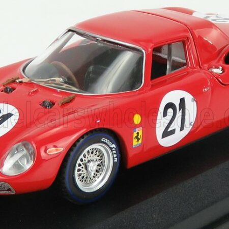 BEST-MODEL 1/43 FERRARI | 250LM 3.3L V12 ch. n5893 TEAM N.A.R.T. NORTH AMERICAN RACING N 21 WINNER 24h LE MANS 1965 JOCHEN RINDT - MASTEN GREGORY | RED