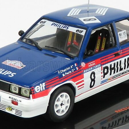 IXO-MODELS 1/43 RENAULT | R11 TURBO N 8 RALLY TOUR DE CORSE 1987 F.CHATRIOT - M.PERIN | BLUE WHITE RED