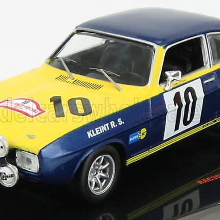 IXO-MODELS 1/43 FORD ENGLAND | CAPRI 2600 RS N 10 RALLY RAJD POLSKI 1972 W.ROHRL | BLUE YELLOW