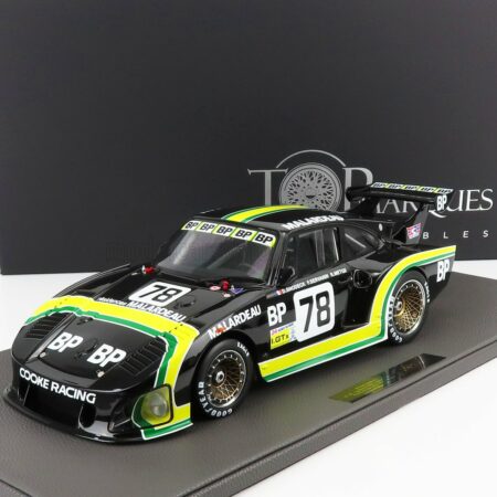 TOPMARQUES 1/12 PORSCHE | 935K3 COKE RACING BP N 78 5th 24h LE MANS (2nd CLASS) 1982 D.SNOBECK - F.SERVANIN - R.METGE | BLACK YELLOW