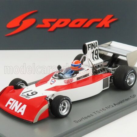 SPARK-MODEL 1/43 SURTEES | F1  TS16 N 19 AUSTRIAN GP 1974 J.P.JABOUILLE | RED WHITE BLACK