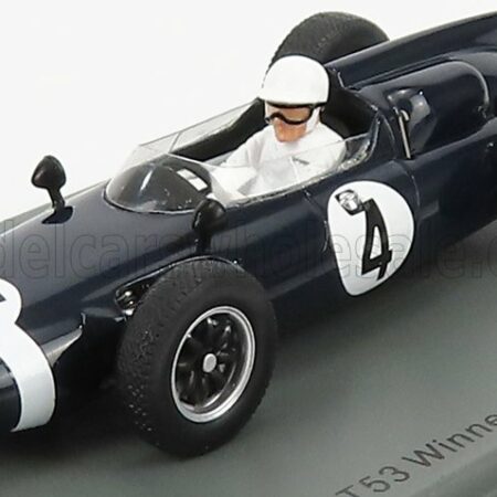 SPARK-MODEL 1/43 COOPER | F1  T53 N 4 WINNER INTERNATIONAL TROPHY GP 1961 S.MOSS | BLUE WHITE