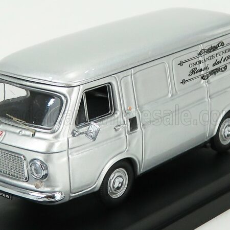 RIO-MODELS 1/43 FIAT | 238 VAN ONORANZE FUNEBRI ROSSI 1972 - HEARSE - CARRO FUNEBRE - FUNERAL CAR | SILVER GREY