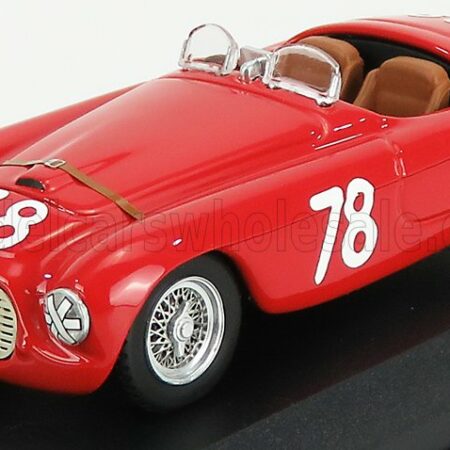 ART-MODEL 1/43 FERRARI | 166MM BARCHETTA ch.0034 N 78 2nd COPPA D'ORO DI SICILIA 1951 P.MARZOTTO | RED