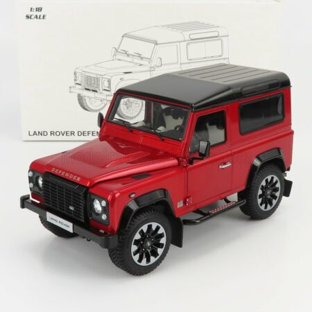 LCD-MODEL 1/18 LAND ROVER | DEFENDER 90 WORKS V8 70th EDITION 2018 | RED