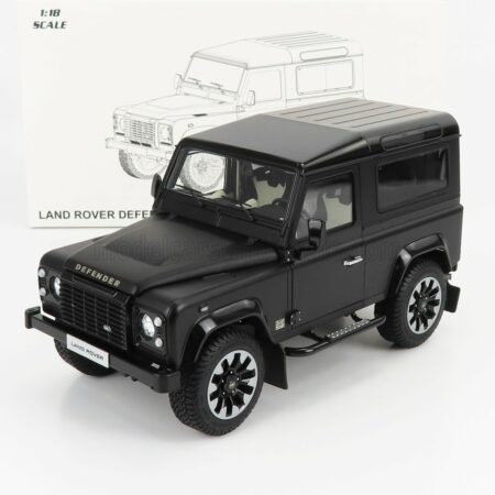 LCD-MODEL 1/18 LAND ROVER | DEFENDER 90 WORKS V8 70th EDITION 2018 | MATT BLACK