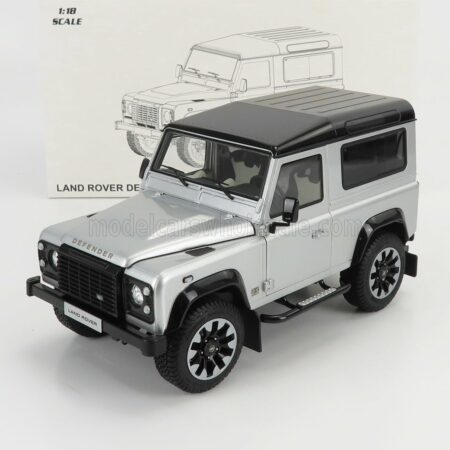 LCD-MODEL 1/18 LAND ROVER | DEFENDER 90 WORKS V8 70th EDITION 2018 | SILVER