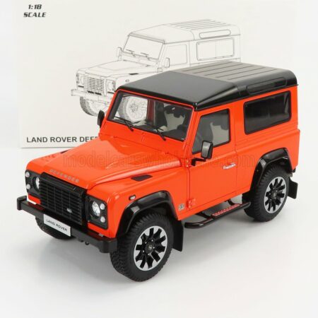 LCD-MODEL 1/18 LAND ROVER | DEFENDER 90 WORKS V8 70th EDITION 2018 | ORANGE