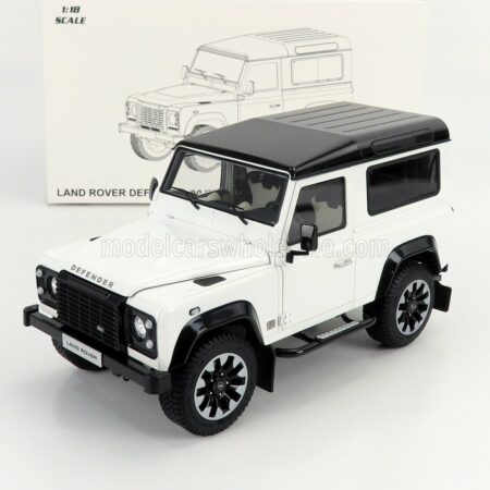 LCD-MODEL 1/18 LAND ROVER | DEFENDER 90 WORKS V8 70th EDITION 2018 | WHITE