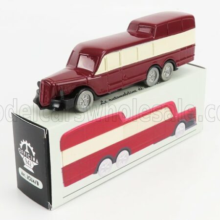 OFFICINA-942 1/76 OM FIAT | TITANO AUTOBUS GRAN TURISMO PANORAMICO CARROZZERIA VARESINA 1938 | RED CREAM