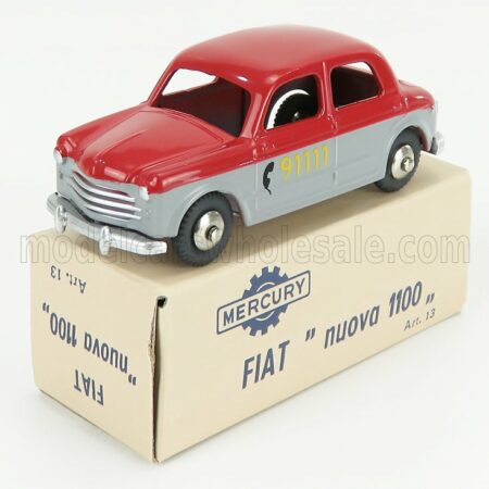 EDICOLA 1/48 FIAT | NUOVA 1100 TAXI BERNA 1955 | RED GREY