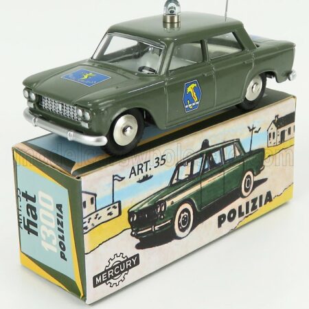 EDICOLA 1/48 FIAT | 1300 POLIZIA AUTOSTRADALE 1961 | MILITARY GREEN