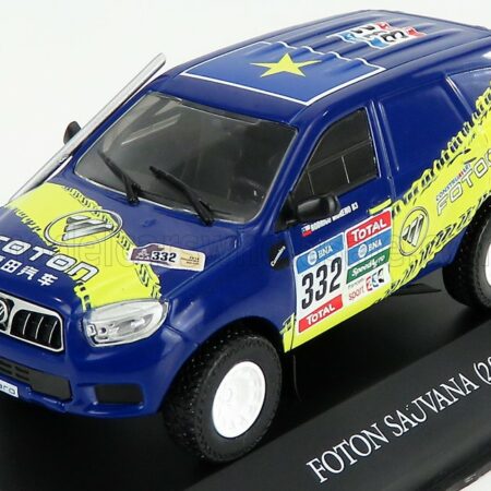 EDICOLA 1/43 FOTON | SAUVANA N 332 RALLY DAKAR 2016 R.M.PAZZOLI | BLUE YELLOW