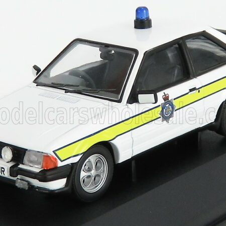 VANGUARDS 1/43 FORD ENGLAND | ESCORT MKIII XR3i POLICE 1990 | WHITE YELLOW