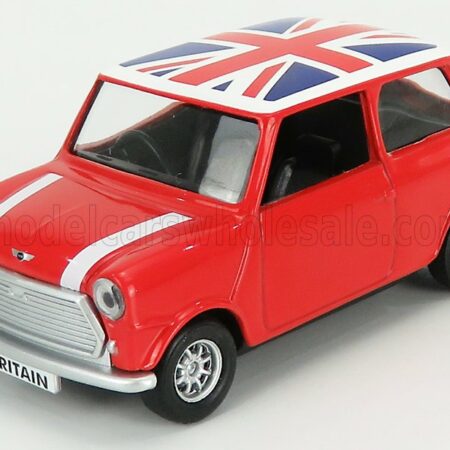 CORGI 1/36 AUSTIN | MINI 1970 - ENGLISH FLAG | RED