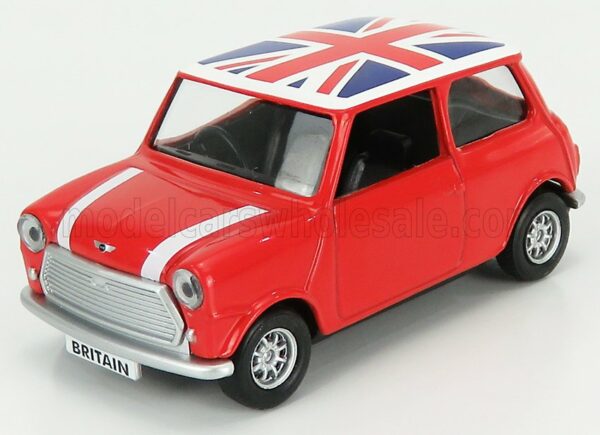 CORGI 1/36 AUSTIN | MINI 1970 - ENGLISH FLAG | RED