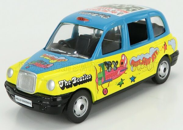 CORGI 1/36 AUSTIN | LONDON TAXI LTI TX4 2014 - THE BEATLES | YELLOW LIGHT BLUE