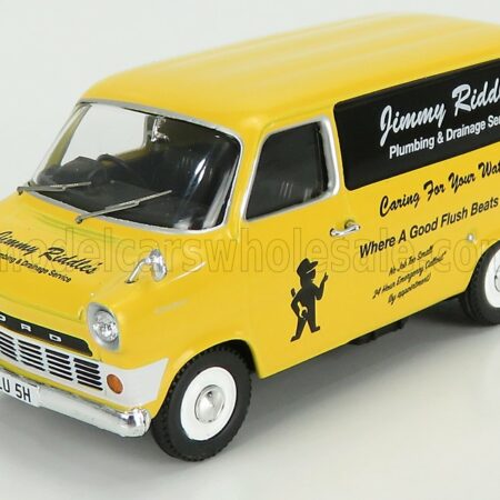 CORGI 1/43 FORD ENGLAND | TRANSIT MKI VAN JIMMY RIDDLES 1970 | YELLOW