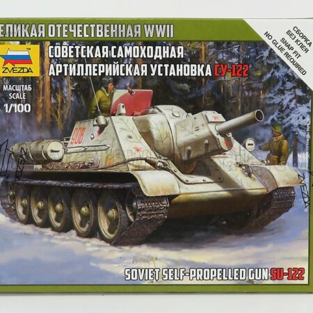 ZVEZDA 1/100 UZTM | SU-122 MILITARY TANK 1944 | /