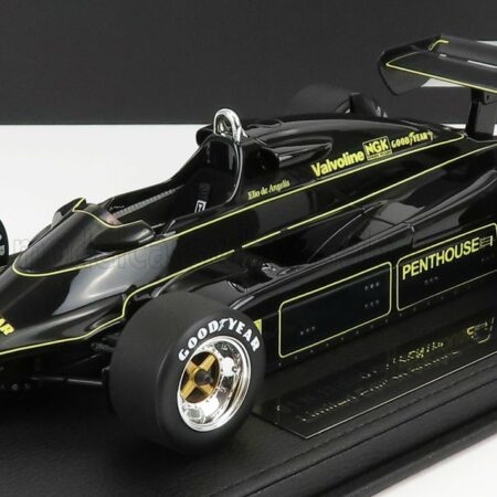 GP-REPLICAS 1/18 LOTUS | F1  91 N 11 SEASON 1982 E.DE ANGELIS - CON VETRINA - WITH SHOWCASE | BLACK