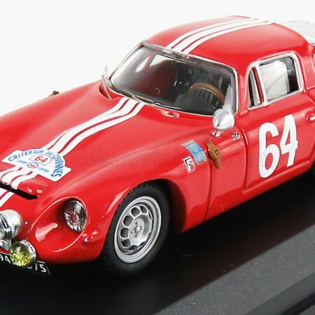 BEST-MODEL 1/43 ALFA ROMEO | TZ1 N 64 WINNER RALLY CRITERIUM DES CEVENNES 1964 J.ROLLAND - G.AUGIAS | RED